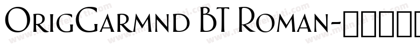 OrigGarmnd BT Roman字体转换